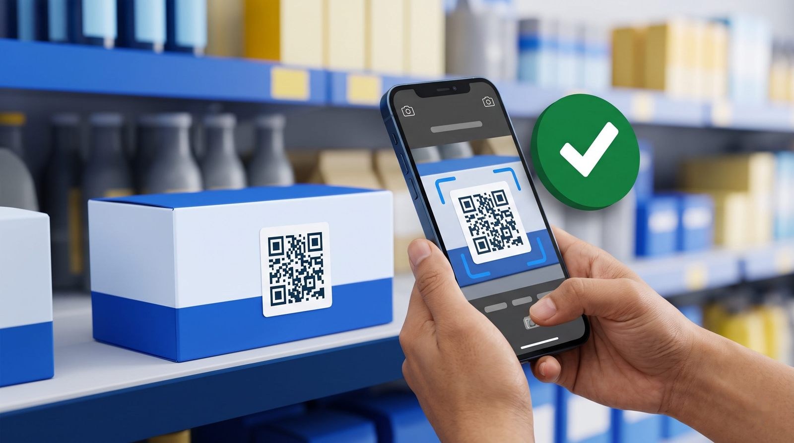 Người tiêu dùng quét tem QR chống hàng giả bằng camera điện thoại