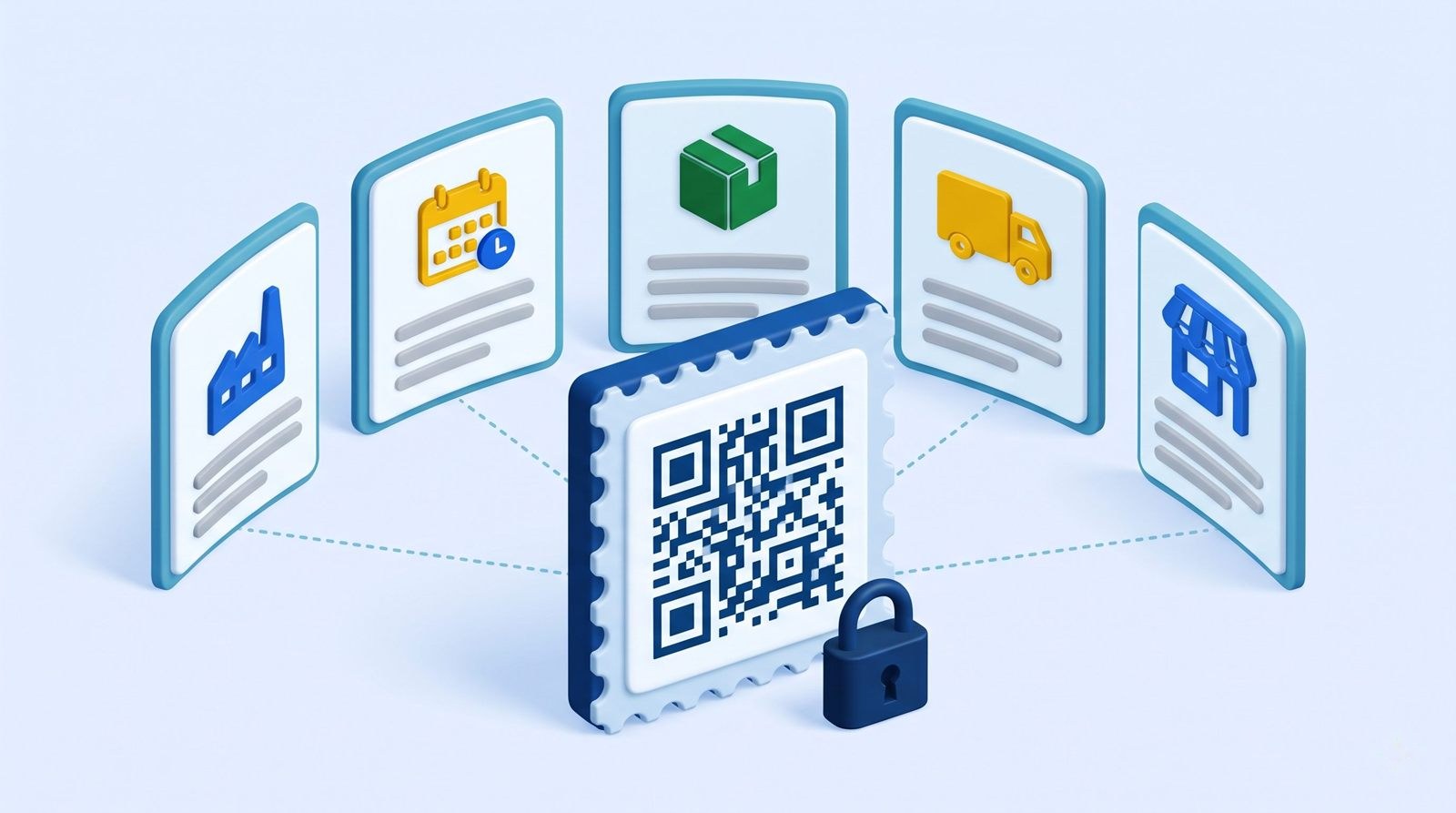 Dữ liệu truy xuất nguồn gốc gắn với từng con tem QR: nhà máy, lô, đóng gói, xuất kho, điểm bán